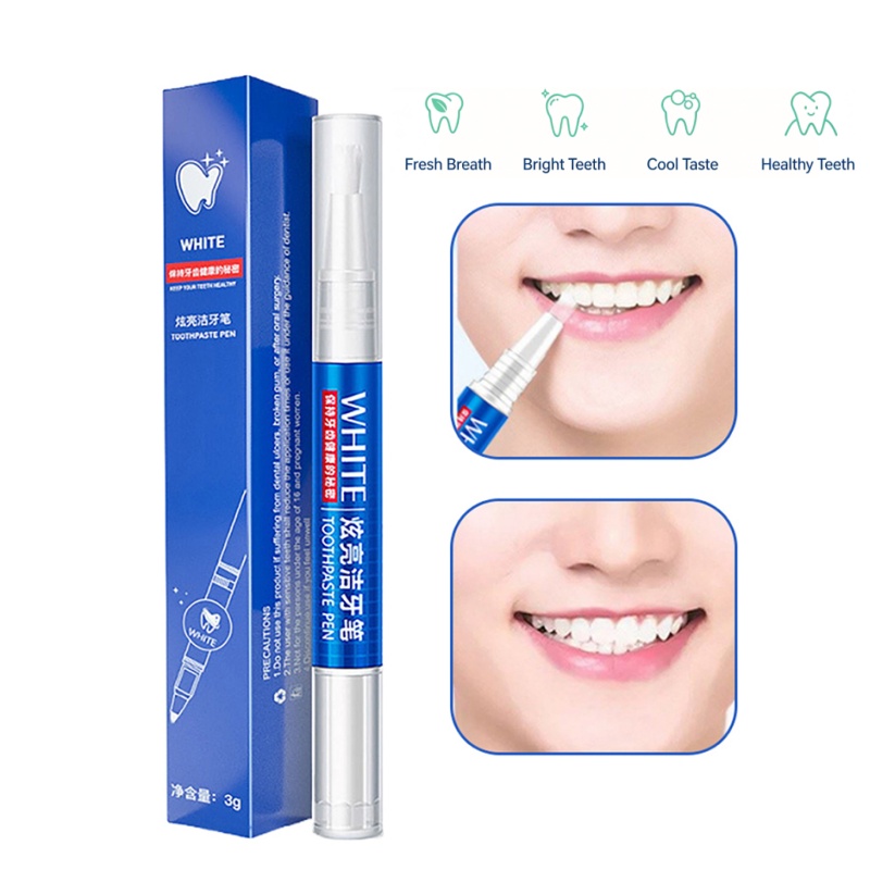 Teeth Whitening Bleaching Kit - Caneta Clareadora de Dentes Profissional, Gel