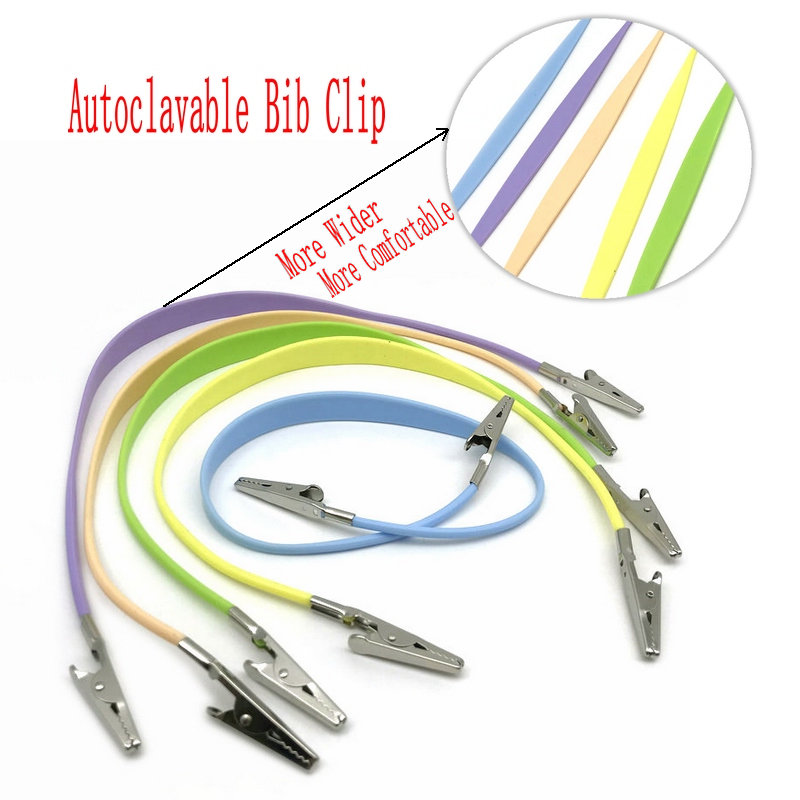 Teeth Whitening Uk - 1pc dental autoclavável babador clipes corrente