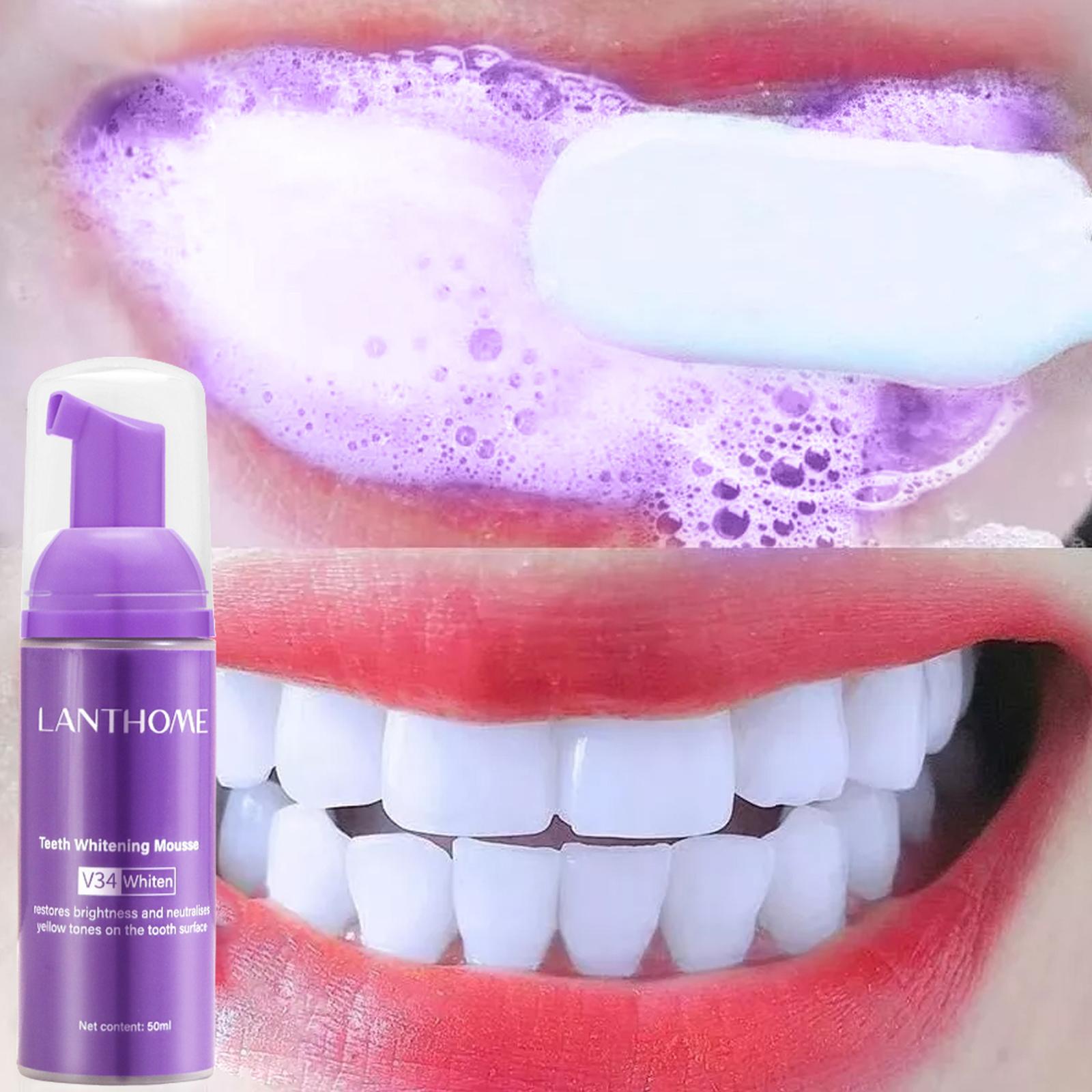 Teeth Whitening Mousse - V34 mousse limpeza dos dentes pasta