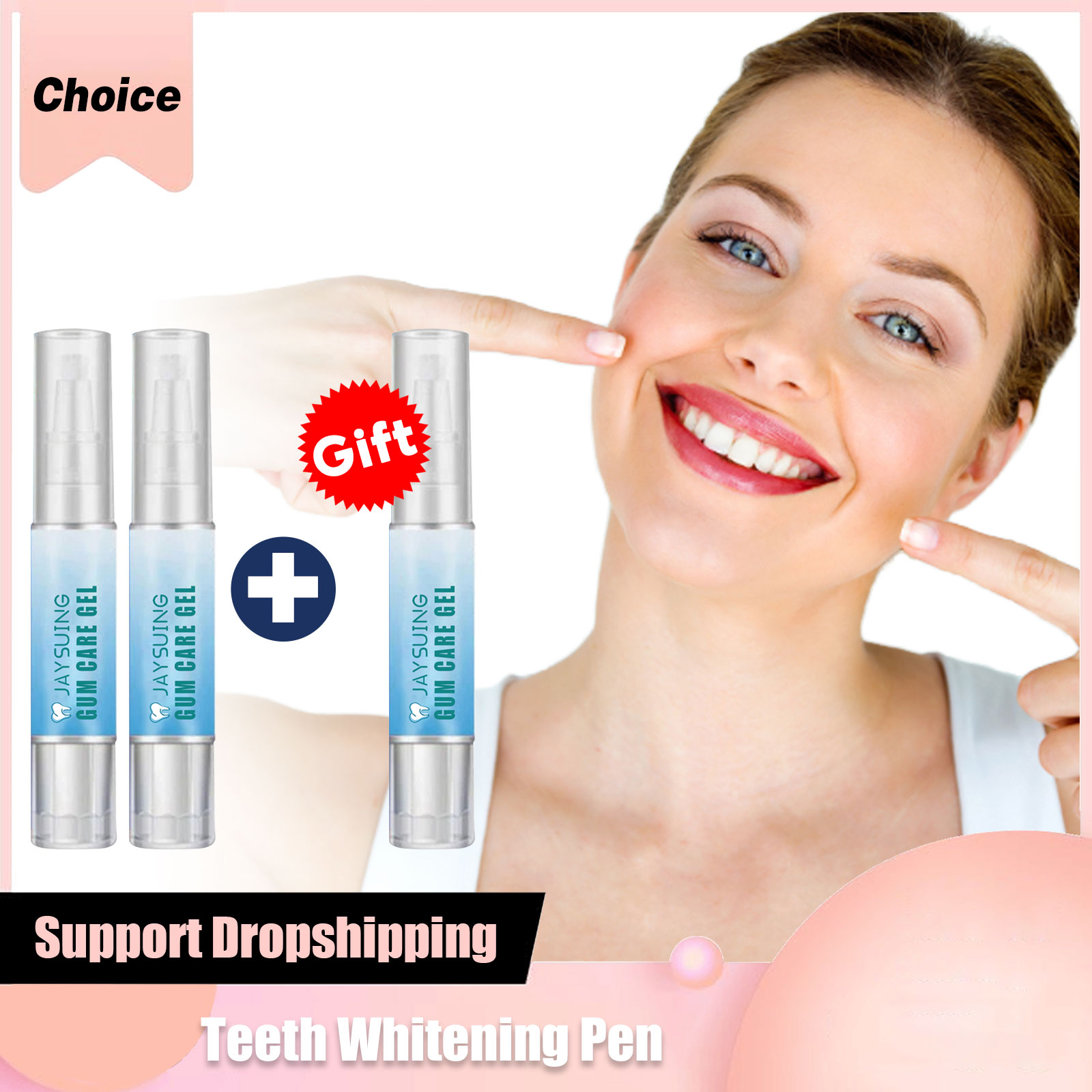 Teeth Whitening Bleaching Kit - Caneta branqueadora de dentes branca deslumbrante,