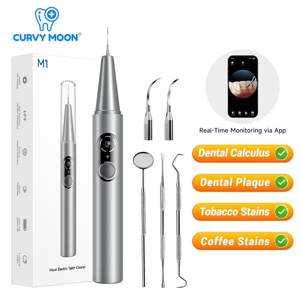 Teeth Whitening Uk - CURVY MOON Limpador de Dentes Elétrico